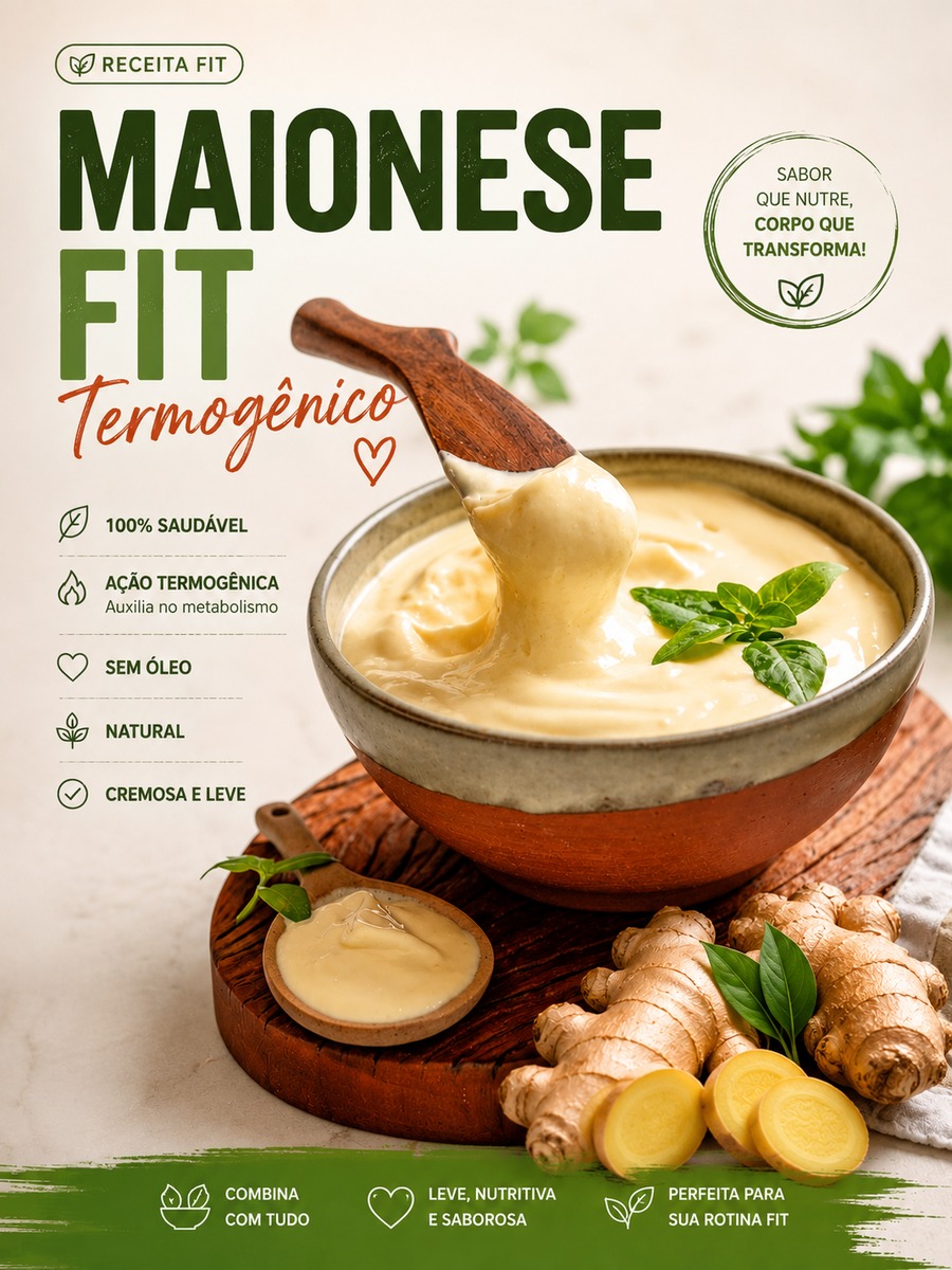 Maionese FIT Termogênica com gengibre